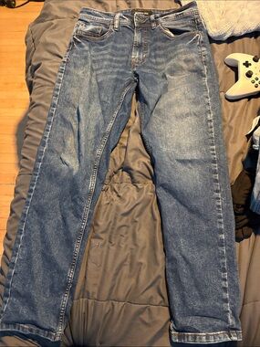 Kenneth Cole Blue Denim Straight-Leg Jeans